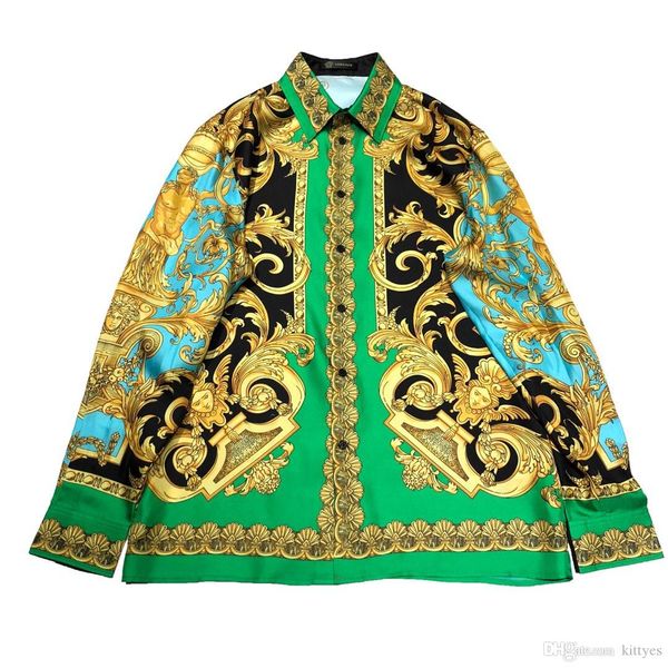 falection 19fw италия способ v роял печатный натуральный шелк кнопки рубашка, White;black
falection 19fw италия способ v роял печатный натуральный шелк кнопки рубашка, White;black