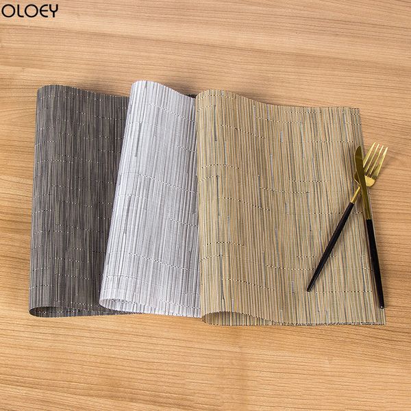 oloey pvc placemat european style simple versatile bamboo mat western table mat non-slip high temperature washable table
oloey pvc placemat european style simple versatile bamboo mat western table mat non-slip high temperature washable table