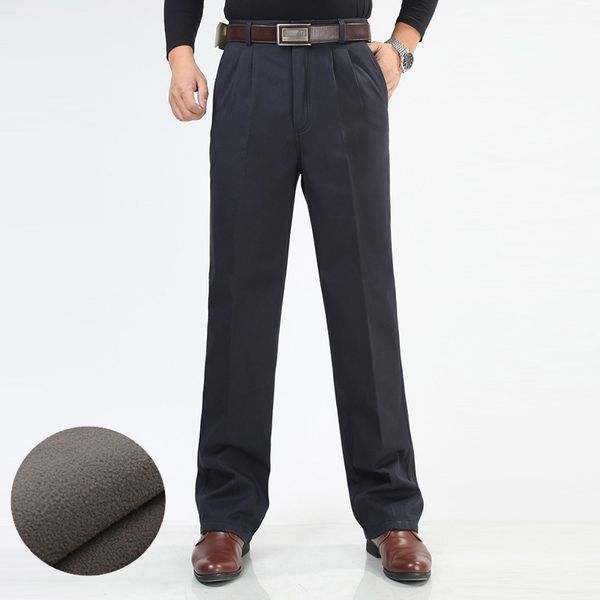 winter men fleece thicken pants fashion male warm casual trousers wash wear double pleater cotton loose straight pants size 46, Black
winter men fleece thicken pants fashion male warm casual trousers wash wear double pleater cotton loose straight pants size 46, Black