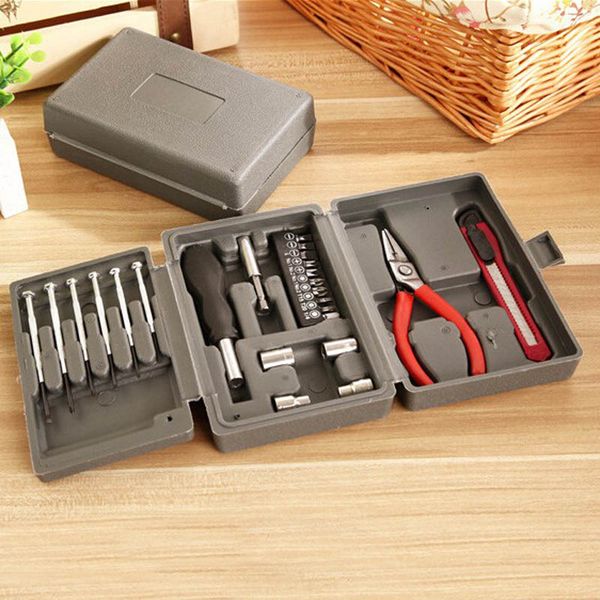 24pcs household multifunctional kit combined plastic toolbox hardware combination tool set _wk
24pcs household multifunctional kit combined plastic toolbox hardware combination tool set _wk