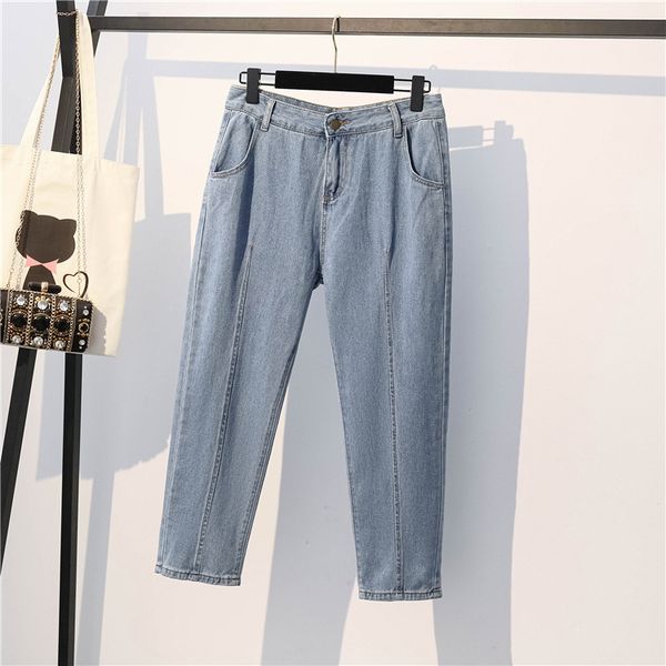 p shoot 2020 spring large size jeans plus-sized womenswear size loose-fit skinny harem pants capri pants dad, Black
p shoot 2020 spring large size jeans plus-sized womenswear size loose-fit skinny harem pants capri pants dad, Black