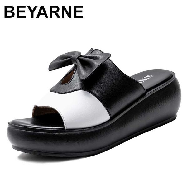 beyarne sandals women genuine leather wedges heels slippers woman platform summer shoes butterfly-knot woman thongs, Black
beyarne sandals women genuine leather wedges heels slippers woman platform summer shoes butterfly-knot woman thongs, Black