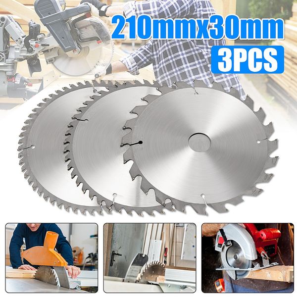 drillpro 3pcs 210mm tct 24/48/60t circular saw blade wood aluminum cutting saw blades general purpose for woodworking power tool
drillpro 3pcs 210mm tct 24/48/60t circular saw blade wood aluminum cutting saw blades general purpose for woodworking power tool
