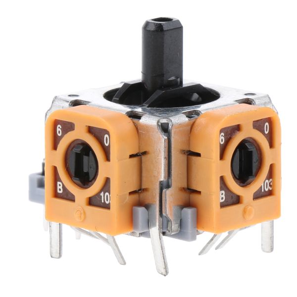 3d controller joystick axis analog sensor module replacement for microsoft xbox 360, yellow
3d controller joystick axis analog sensor module replacement for microsoft xbox 360, yellow