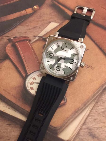 masculine bellross aviation automatic camouflage dial mens watch watches silver steel case black rubber strap outdoor man wristwatches, Slivery;brown
masculine bellross aviation automatic camouflage dial mens watch watches silver steel case black rubber strap outdoor man wristwatches, Slivery;brown