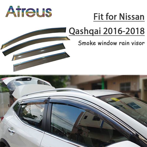 atreus 1set abs rain smoke window visor car wind deflector for nissan qashqai 2016 2017 2018 accessories
atreus 1set abs rain smoke window visor car wind deflector for nissan qashqai 2016 2017 2018 accessories