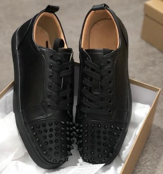 2019 designer sneaker studded spikes men trainers red bottom shoes grey new designer brand flats 100% genuine leather for, Black
2019 designer sneaker studded spikes men trainers red bottom shoes grey new designer brand flats 100% genuine leather for, Black
