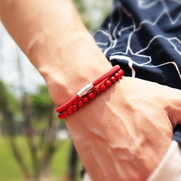 2 pcs/set natural stone beads rope bracelet set handmade mens wristband rope braclet set for male biker jewelry homme bileklik, Black
2 pcs/set natural stone beads rope bracelet set handmade mens wristband rope braclet set for male biker jewelry homme bileklik, Black
