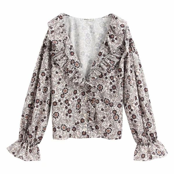 new women elegant v neck printing casual smock blouse ladies agaric lace chic kimono pleated ruffles feminina shirts ls6376, White
new women elegant v neck printing casual smock blouse ladies agaric lace chic kimono pleated ruffles feminina shirts ls6376, White