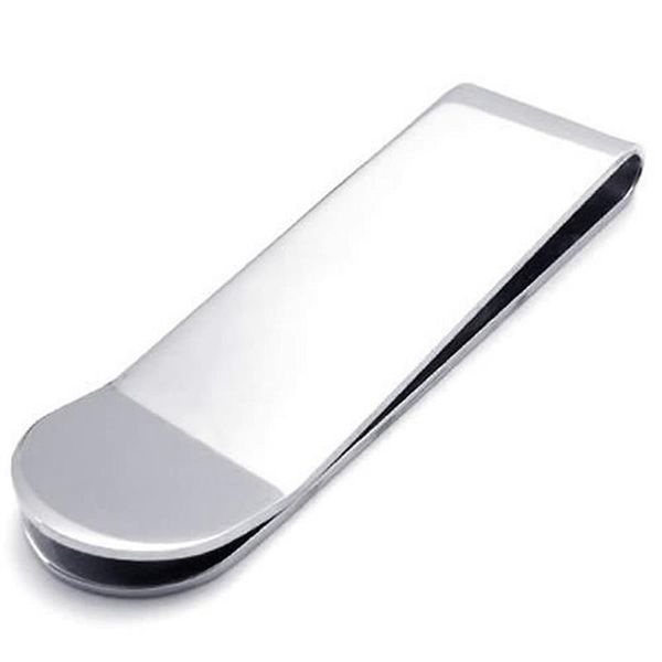 men women classic stainless steel jewelry money clip - silver 5.2 * 1.6cm, Black
men women classic stainless steel jewelry money clip - silver 5.2 * 1.6cm, Black