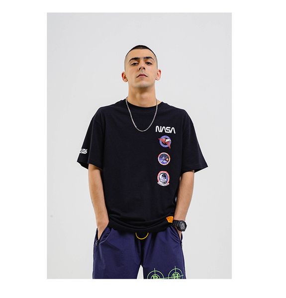 NASA Summer Men Tshirts Fashion American flag Printed Mens Tees Casual Loose Short Sleeve Boy Tops
NASA Summer Men Tshirts Fashion American flag Printed Mens Tees Casual Loose Short Sleeve Boy Tops