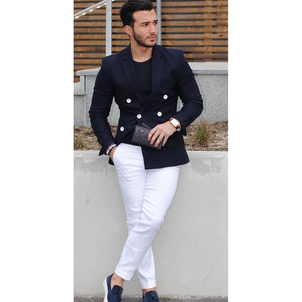 2020 navy blue double breasted men suit casual blazer costume homme tuxedo custom jacket style men suit 2 pieces (jacket+pants, White;black
2020 navy blue double breasted men suit casual blazer costume homme tuxedo custom jacket style men suit 2 pieces (jacket+pants, White;black