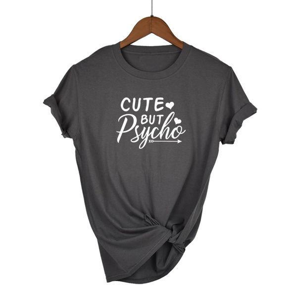 2019 summer new women t-shirt harajuku letter cute but psycho print shirt casual style women tshirt o-neck short sleeve, White
2019 summer new women t-shirt harajuku letter cute but psycho print shirt casual style women tshirt o-neck short sleeve, White