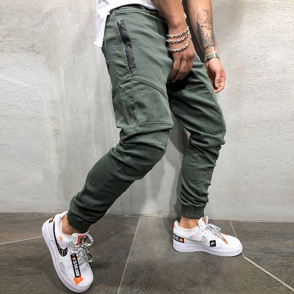 men pants fashion splicing multi pocket harem joggers pants 2020 male trousers mens joggers solid sweatpants large size, Black
men pants fashion splicing multi pocket harem joggers pants 2020 male trousers mens joggers solid sweatpants large size, Black
