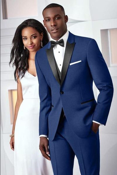 сшитое тонкий fit свадебные костюмы для мужчин смокинг жениха royal blue мужские костюмы жених одежда 3 шт (куртка + брюки + жилет, White;black 
сшитое тонкий fit свадебные костюмы для мужчин смокинг жениха royal blue мужские костюмы жених одежда 3 шт (куртка + брюки + жилет, White;black