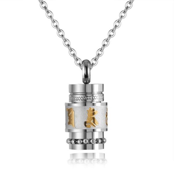 Chic Personality Titanium Steel Creative Pendant Necklace Ladies Buddhist Style Party Vintage Stainless Steel Jewelry
Chic Personality Titanium Steel Creative Pendant Necklace Ladies Buddhist Style Party Vintage Stainless Steel Jewelry