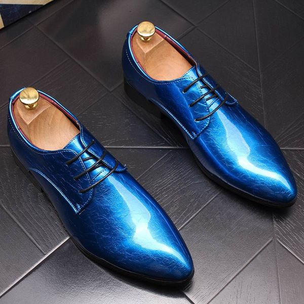 errfc selling men blue dress shoes pointed toe lace up man shiny derby shoes british stylish leisure party for wedding, Black
errfc selling men blue dress shoes pointed toe lace up man shiny derby shoes british stylish leisure party for wedding, Black