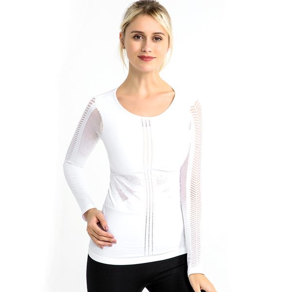 autumn mesh openwork yoga long-sleeved fitness clothes slim high-elastic running quick-drying breathable sports long sleeves, Black;red
autumn mesh openwork yoga long-sleeved fitness clothes slim high-elastic running quick-drying breathable sports long sleeves, Black;red