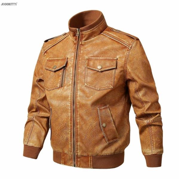 jodimitty new arrive men jacket fashion solid slim stand collar zip up coat 2020 casual motorcycle jacket mens coats streetwears, Black;brown
jodimitty new arrive men jacket fashion solid slim stand collar zip up coat 2020 casual motorcycle jacket mens coats streetwears, Black;brown