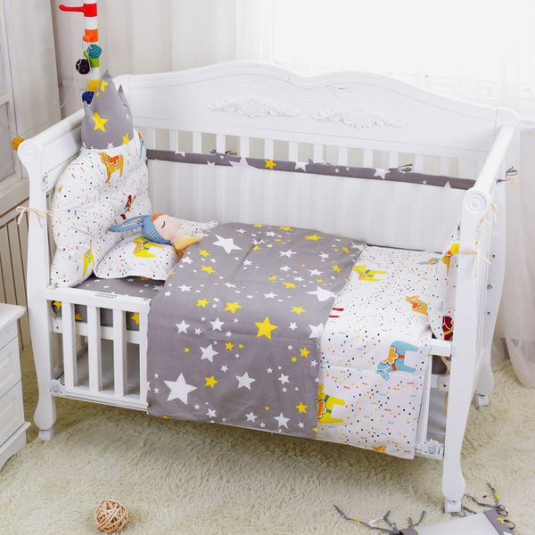7pcs/set four seasons cartoon breathable crib linens baby cot bedding set including bumpers crown headrest sheet pillow quilt
7pcs/set four seasons cartoon breathable crib linens baby cot bedding set including bumpers crown headrest sheet pillow quilt