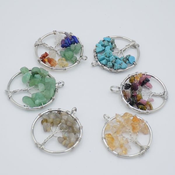 tree of life necklace pendant silver-color natural gem stone obsidian crystal chip beads 7 chakra wire wrapped women jewelry
tree of life necklace pendant silver-color natural gem stone obsidian crystal chip beads 7 chakra wire wrapped women jewelry