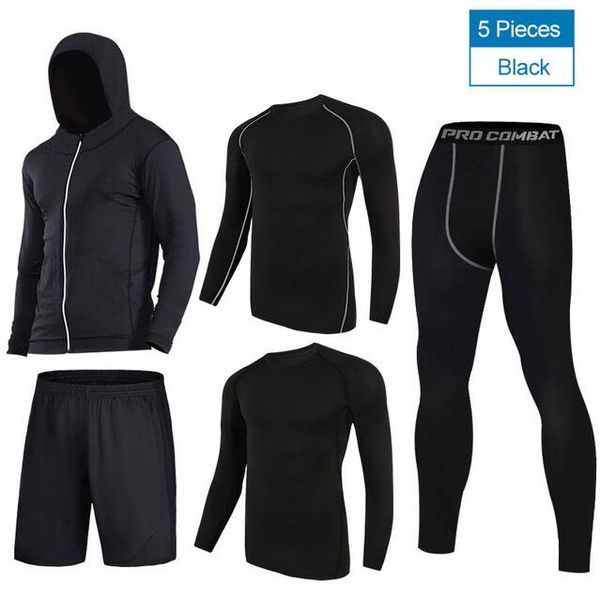 eu 4&5pcs/sets men sports suit basketball football training exercise suits men quick dry breathable gym workout sport suit, White;black
eu 4&5pcs/sets men sports suit basketball football training exercise suits men quick dry breathable gym workout sport suit, White;black