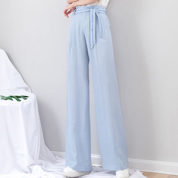 tencel denim wide leg pants women 2019 spring summer thin plus size casual straight pants, Blue
tencel denim wide leg pants women 2019 spring summer thin plus size casual straight pants, Blue