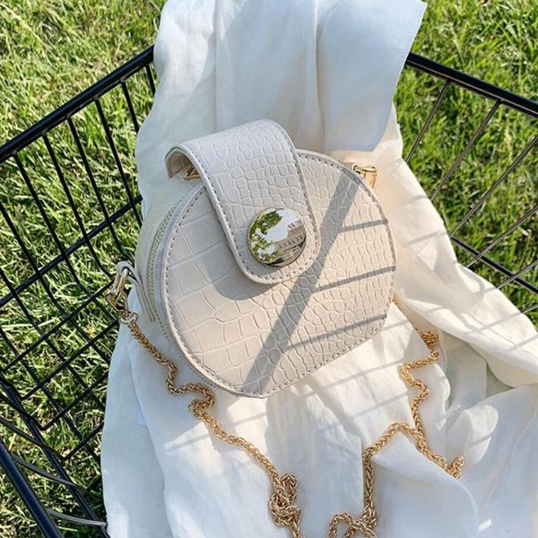 crocodile patter mini round crossbody bag 2020 new high-quality pu leather women's designer handbag chain shoulder messenger bag
crocodile patter mini round crossbody bag 2020 new high-quality pu leather women's designer handbag chain shoulder messenger bag