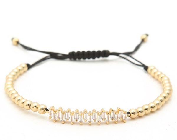 gold silver micro pave white cz cubic zirconia rope adjusted copper beads bracelet fsae23 charm braided bangles women, Black
gold silver micro pave white cz cubic zirconia rope adjusted copper beads bracelet fsae23 charm braided bangles women, Black