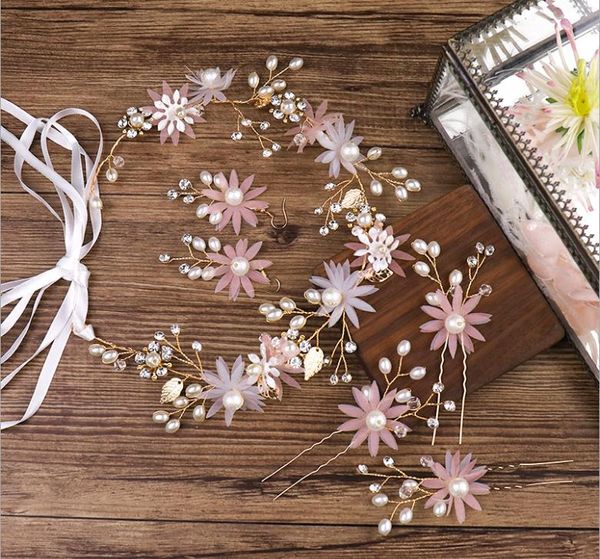 pink flower hair band headband hairpin suit wedding dress accessories wedding jewelry, Silver
pink flower hair band headband hairpin suit wedding dress accessories wedding jewelry, Silver