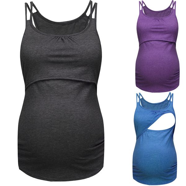 women's short sleeve pure colour breastfeeding nusring maternity clothes pregnant women t-shirts maternity clothes, White
women's short sleeve pure colour breastfeeding nusring maternity clothes pregnant women t-shirts maternity clothes, White
