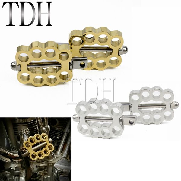 solid brass double knuckle foot peg for xl dyna sportster softail cafe racer bobber chopper custom male mount footrests
solid brass double knuckle foot peg for xl dyna sportster softail cafe racer bobber chopper custom male mount footrests