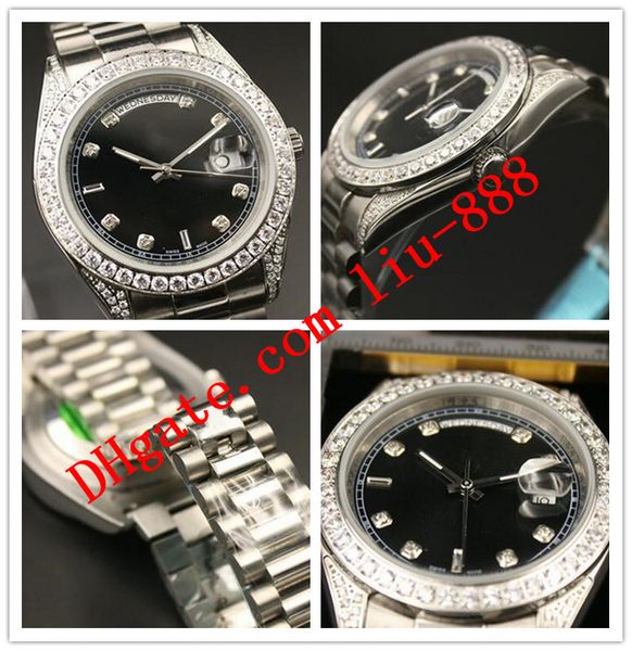 elling fashion men watch 40mm black diamond dial bezel silver steel bracelet date automatic luxury wristwatch ing, Slivery;brown
elling fashion men watch 40mm black diamond dial bezel silver steel bracelet date automatic luxury wristwatch ing, Slivery;brown