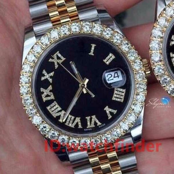 18k gold luxury mens woman automatic president automatic watch folding clasp designer watches diamond iced out wristwatches, Slivery;brown
18k gold luxury mens woman automatic president automatic watch folding clasp designer watches diamond iced out wristwatches, Slivery;brown