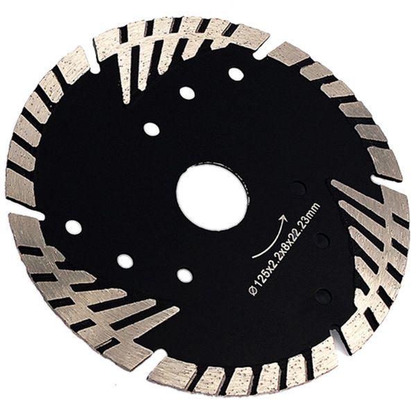 5inch 125mm diamond saw blade granite stone cutting segmented turbo teeth slant protection concrete cutting disc
5inch 125mm diamond saw blade granite stone cutting segmented turbo teeth slant protection concrete cutting disc