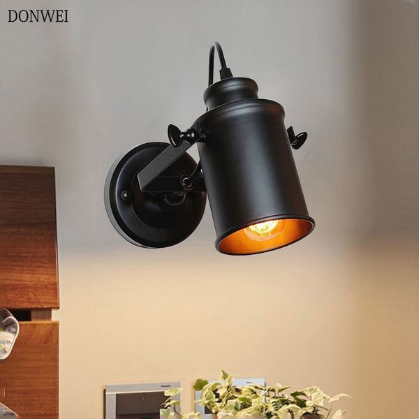 american retro e27 wall light country loft style led wall lamps industrial iron light for bedside corridor bar cafe home
american retro e27 wall light country loft style led wall lamps industrial iron light for bedside corridor bar cafe home