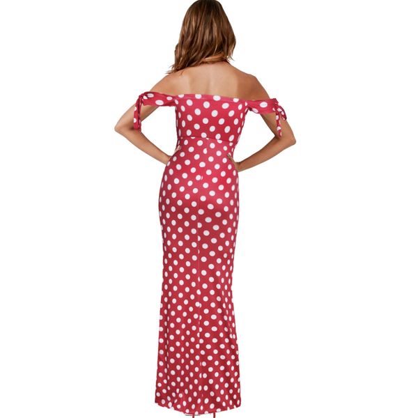 new 2019 2020 summer new cross-border polka dot dress slim bra word shoulder print dress 2015, Black
new 2019 2020 summer new cross-border polka dot dress slim bra word shoulder print dress 2015, Black