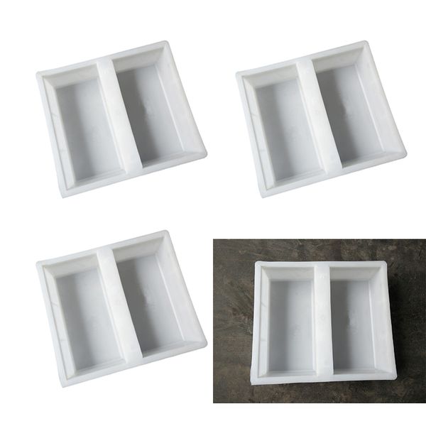 3pcs driveway paving brick patio concrete slabs path garden walk maker mould 
3pcs driveway paving brick patio concrete slabs path garden walk maker mould