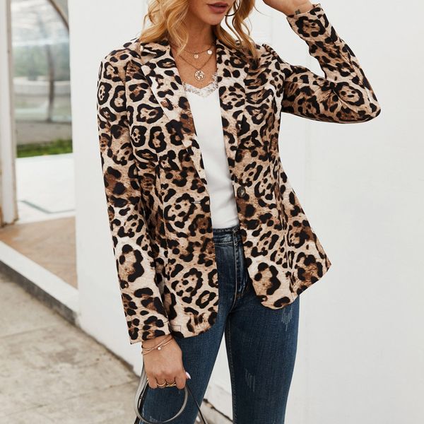 elegant women blazer jacket female casual slim fashion suit coat ladies leopard print long sleeve chic cardigan outwear#j30, White;black
elegant women blazer jacket female casual slim fashion suit coat ladies leopard print long sleeve chic cardigan outwear#j30, White;black