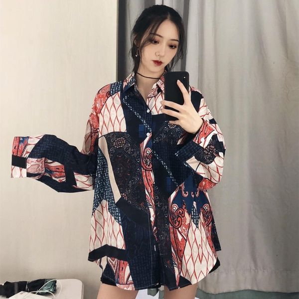 harajuku long sleeve pattern women shirts spring autumn new bf chic female blouses vintage graffiti streetwear blusas mujer, White
harajuku long sleeve pattern women shirts spring autumn new bf chic female blouses vintage graffiti streetwear blusas mujer, White
