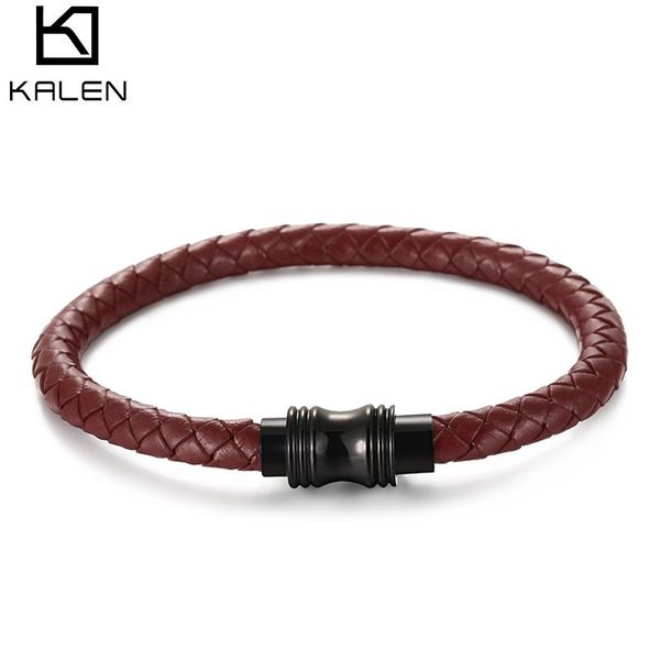 7 colors men fashion bracelet stainless steel + cowhide braid personality jewelry, Black
7 colors men fashion bracelet stainless steel + cowhide braid personality jewelry, Black