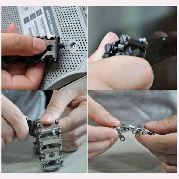 29in1 multifunction tool bracelet tread bracelet stainless steel bolt driver tools for outdoor camping cycling dec survial tool
29in1 multifunction tool bracelet tread bracelet stainless steel bolt driver tools for outdoor camping cycling dec survial tool