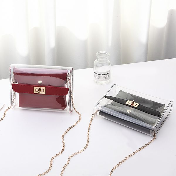 women pvc clear bag satchel bag fashion transparent shoulder crossbody bags ladies messenger casual shopping small handbags
women pvc clear bag satchel bag fashion transparent shoulder crossbody bags ladies messenger casual shopping small handbags