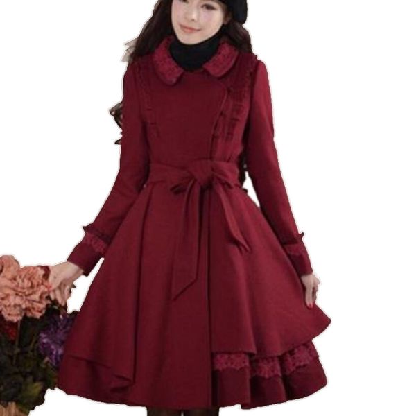 plus size 3xlvintage belted woolen coat women new long sleeve slim winter ball gown skirt wool blends coat, Black
plus size 3xlvintage belted woolen coat women new long sleeve slim winter ball gown skirt wool blends coat, Black