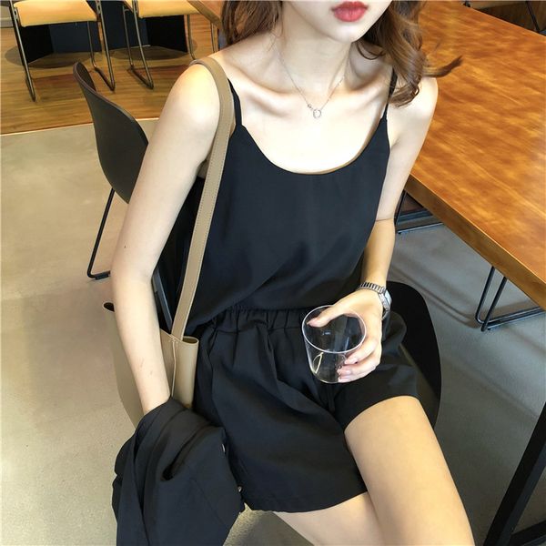 women's sets spring summer new fashion casual loose women suit small sling and suit jacket and high waist shorts three piece set, White
women's sets spring summer new fashion casual loose women suit small sling and suit jacket and high waist shorts three piece set, White