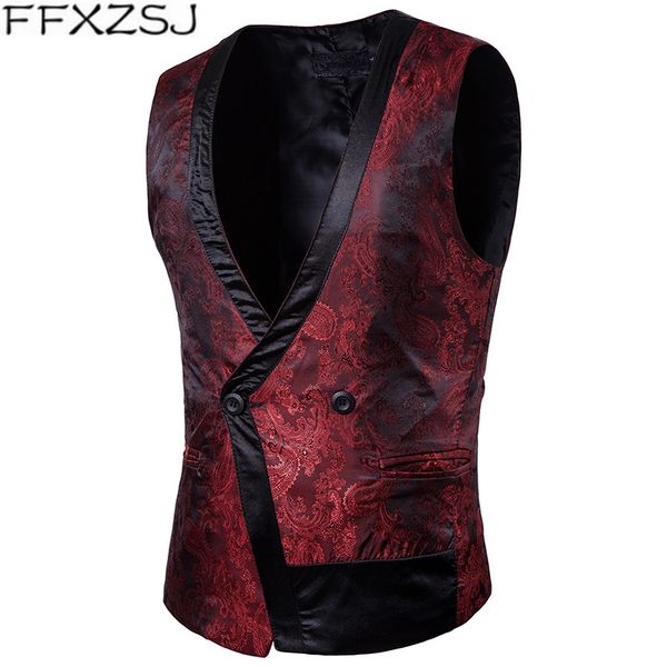 ffxzsj brand men 2019 new fashion patchworked male one button floral print sleeveless formal wedding solid vest for business, Black;white
ffxzsj brand men 2019 new fashion patchworked male one button floral print sleeveless formal wedding solid vest for business, Black;white