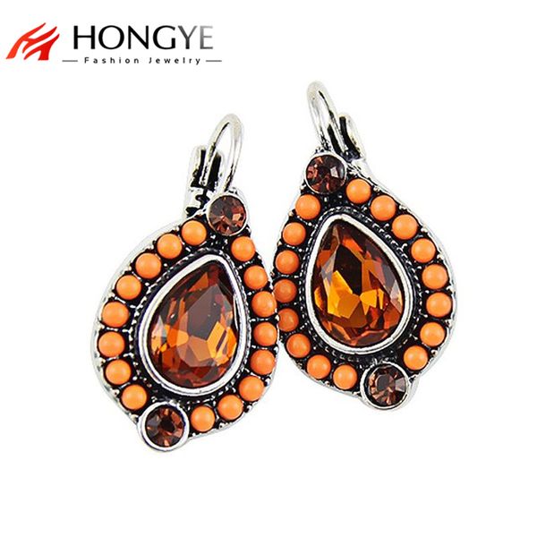 new women ethnic vintage colorful beads big rhinestones clip earrings for women fashion jewelry, Silver
new women ethnic vintage colorful beads big rhinestones clip earrings for women fashion jewelry, Silver