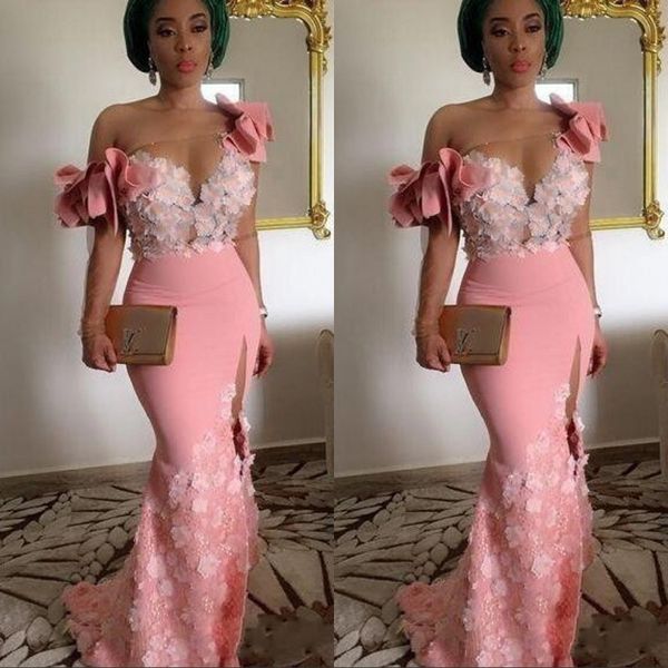 stunning lace flower flares mermaid prom dresses 2019 sheer neck off shoulder evening gowns high split long robe, Black;red
stunning lace flower flares mermaid prom dresses 2019 sheer neck off shoulder evening gowns high split long robe, Black;red