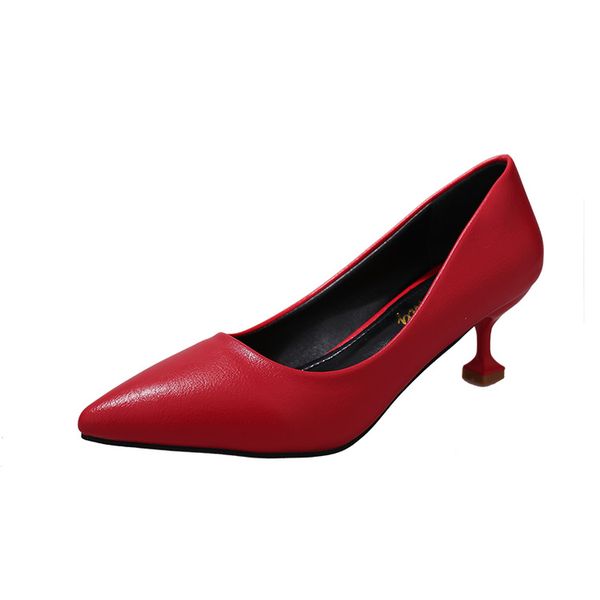2018 new korean fashion wild shallow mouth high heels comfortable stiletto work shoes street shooting trend high heels, Black
2018 new korean fashion wild shallow mouth high heels comfortable stiletto work shoes street shooting trend high heels, Black