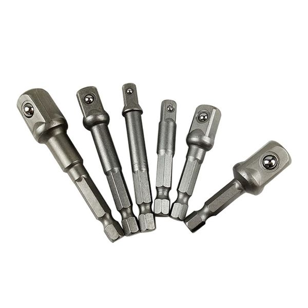 

7pcs socket adapter impact hex shank drill bits bar set 1/4" 3/8" 1/2" right angle drill adapter attachment extension tool